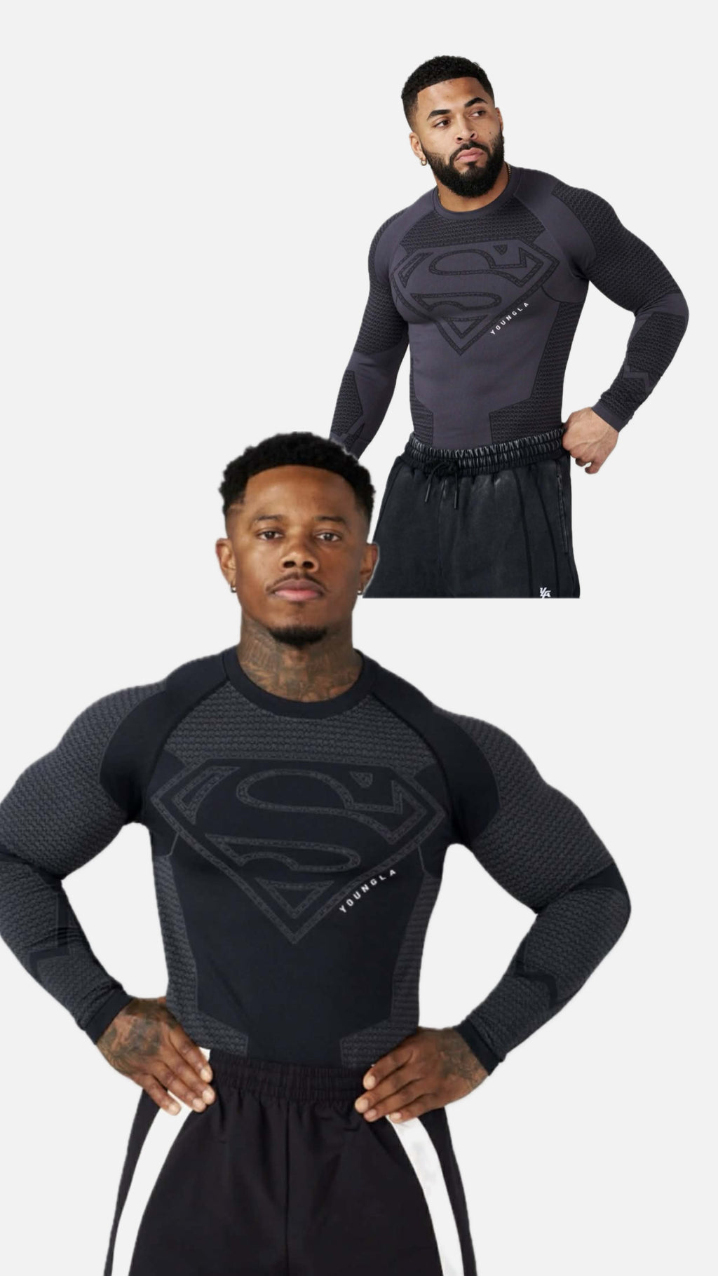 Playera de Compresión Superman Manga larga Talla XL