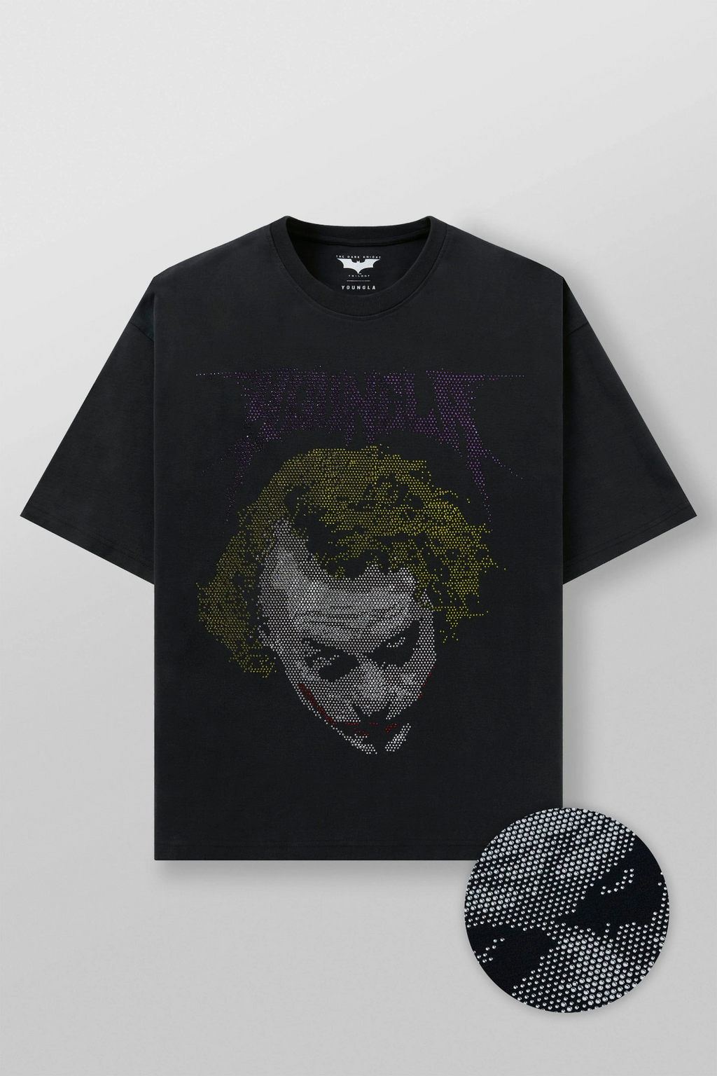 4257 - Youngla Batman Rhinestone Tees