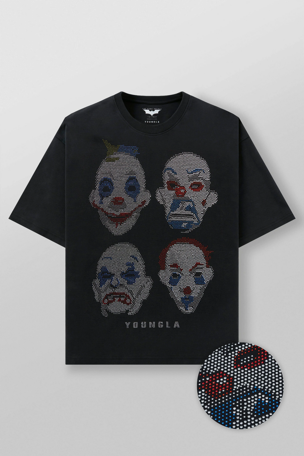 4257 - Youngla Batman Rhinestone Tees