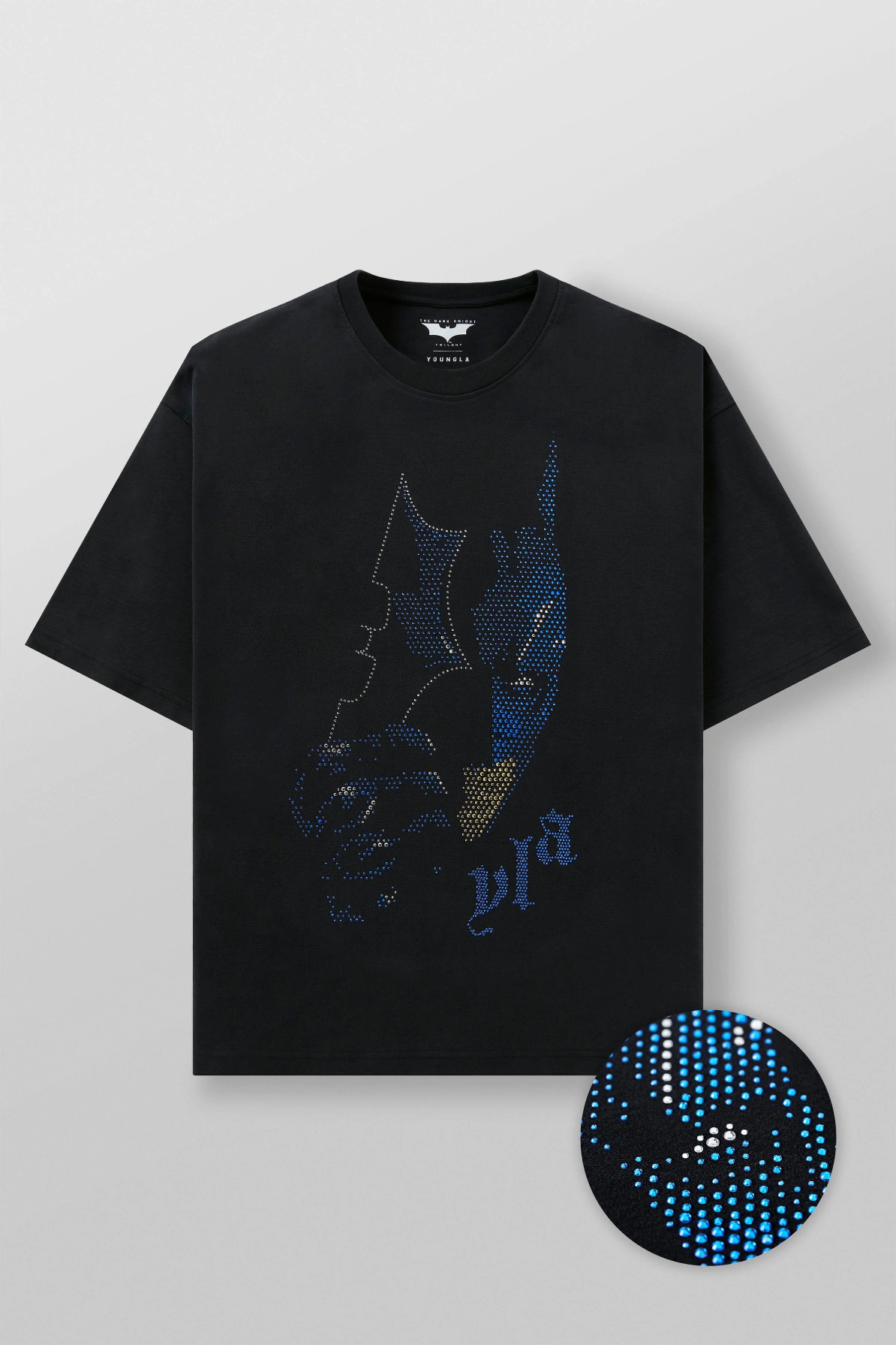 4257 - Youngla Batman Rhinestone Tees