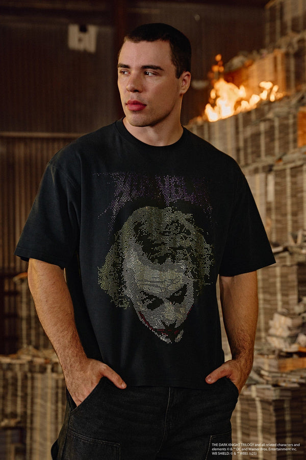 4257 - Youngla Batman Rhinestone Tees